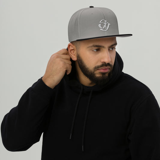 Flat Embroidered-Snapback Hat