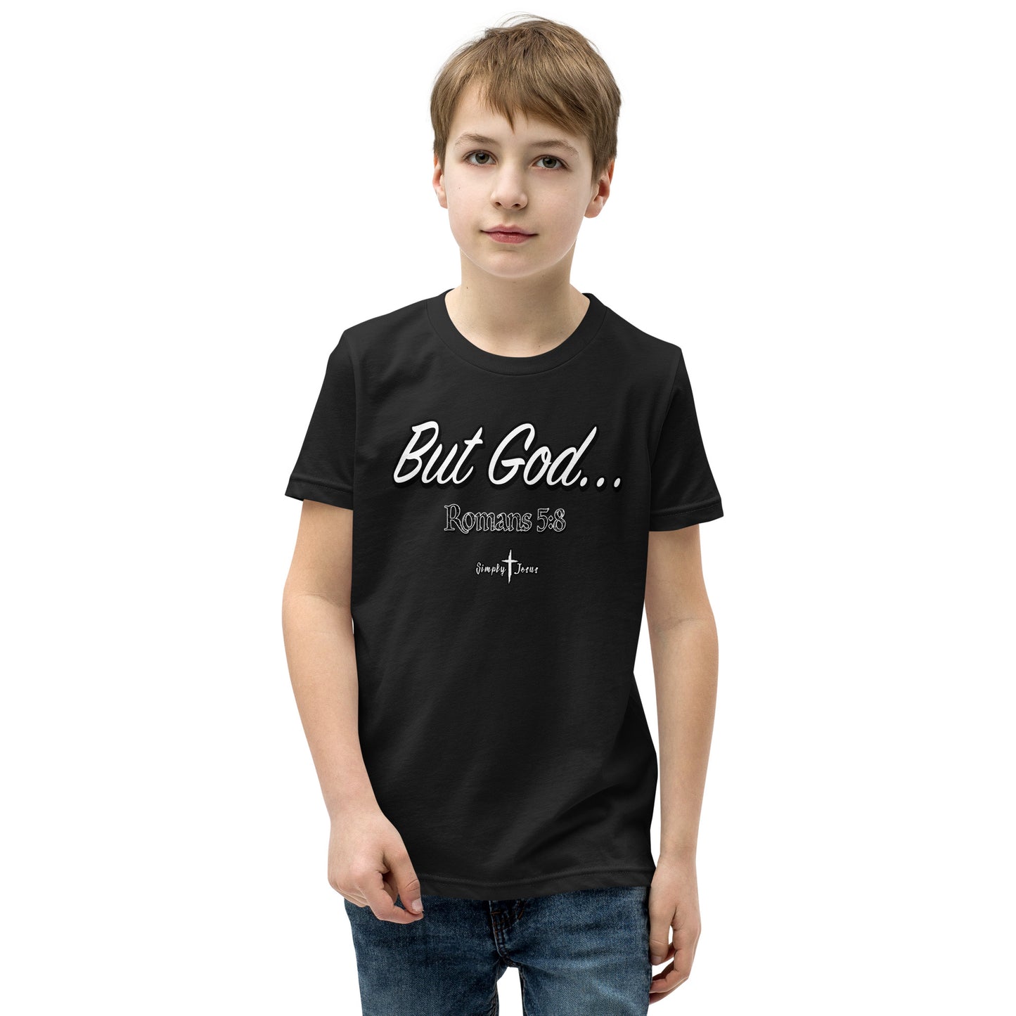 Youth-But God Romans 5:8- Unisex Tee