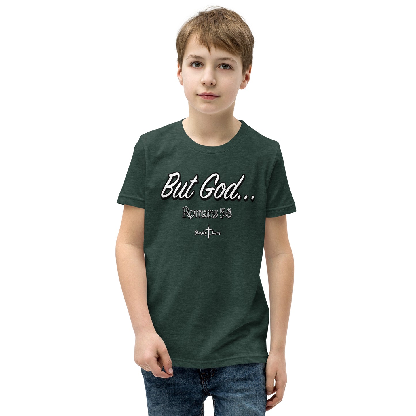 Youth-But God Romans 5:8- Unisex Tee