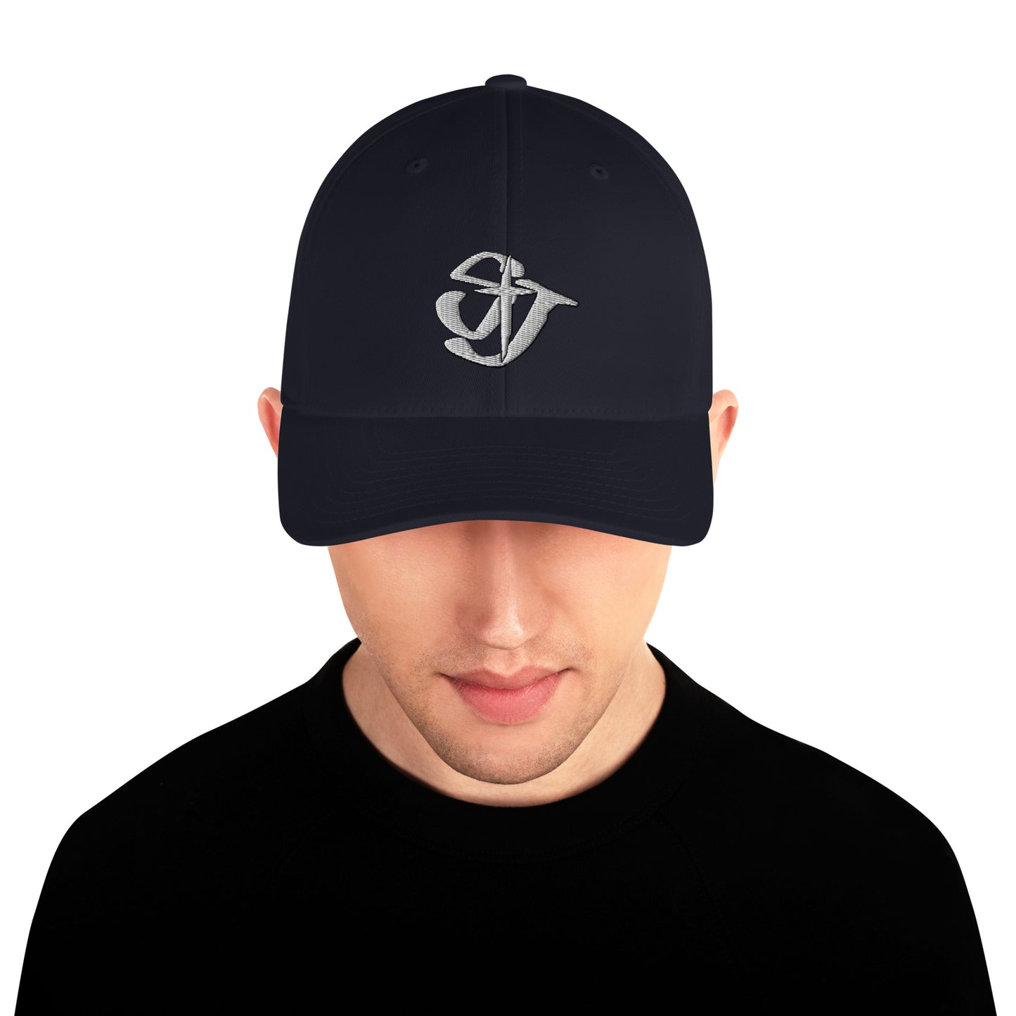 Flat Embroidered-Fitted Hat