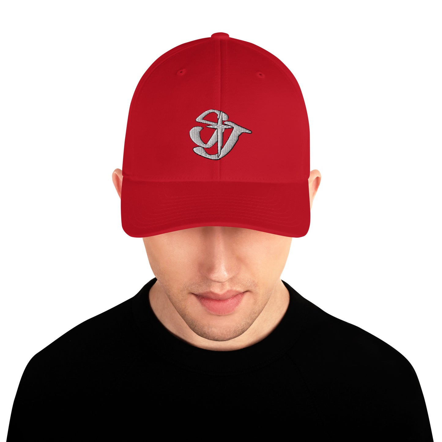 Flat Embroidered-Fitted Hat