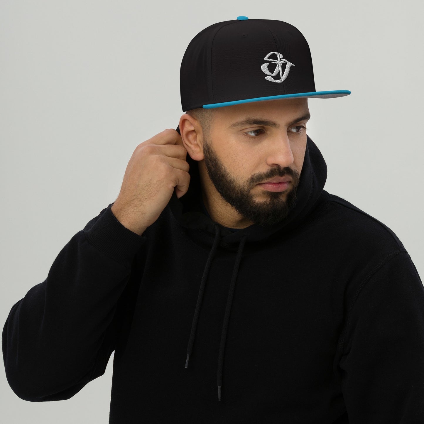 Flat Embroidered-Snapback Hat