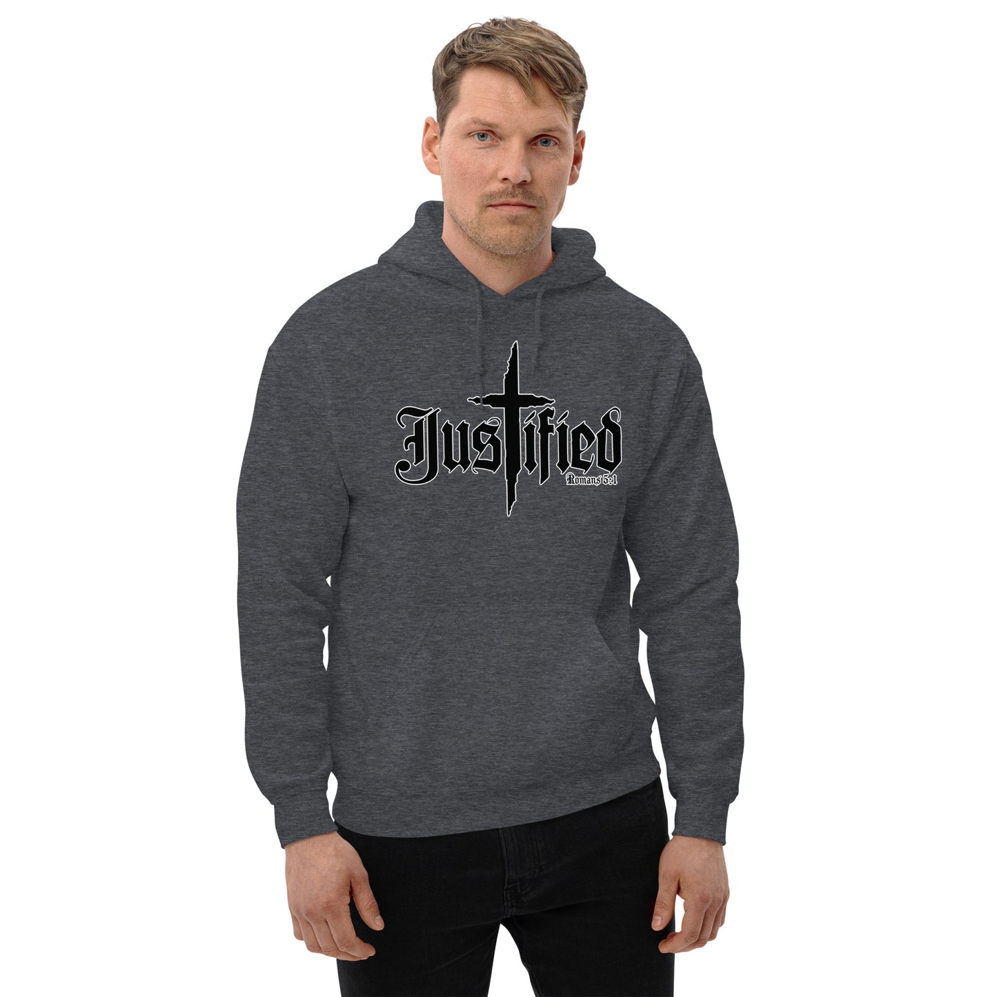 Justified Romans 5:1-Unisex Hoodie