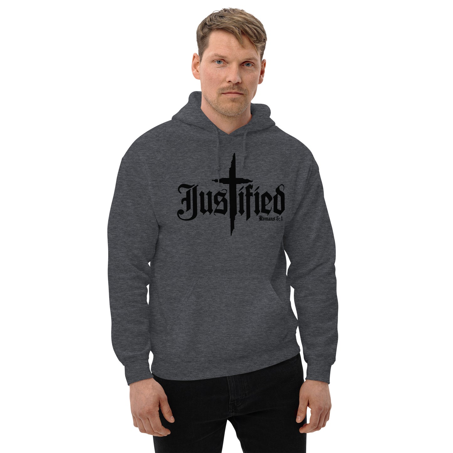 Justified Romans 5:1-Unisex Hoodie