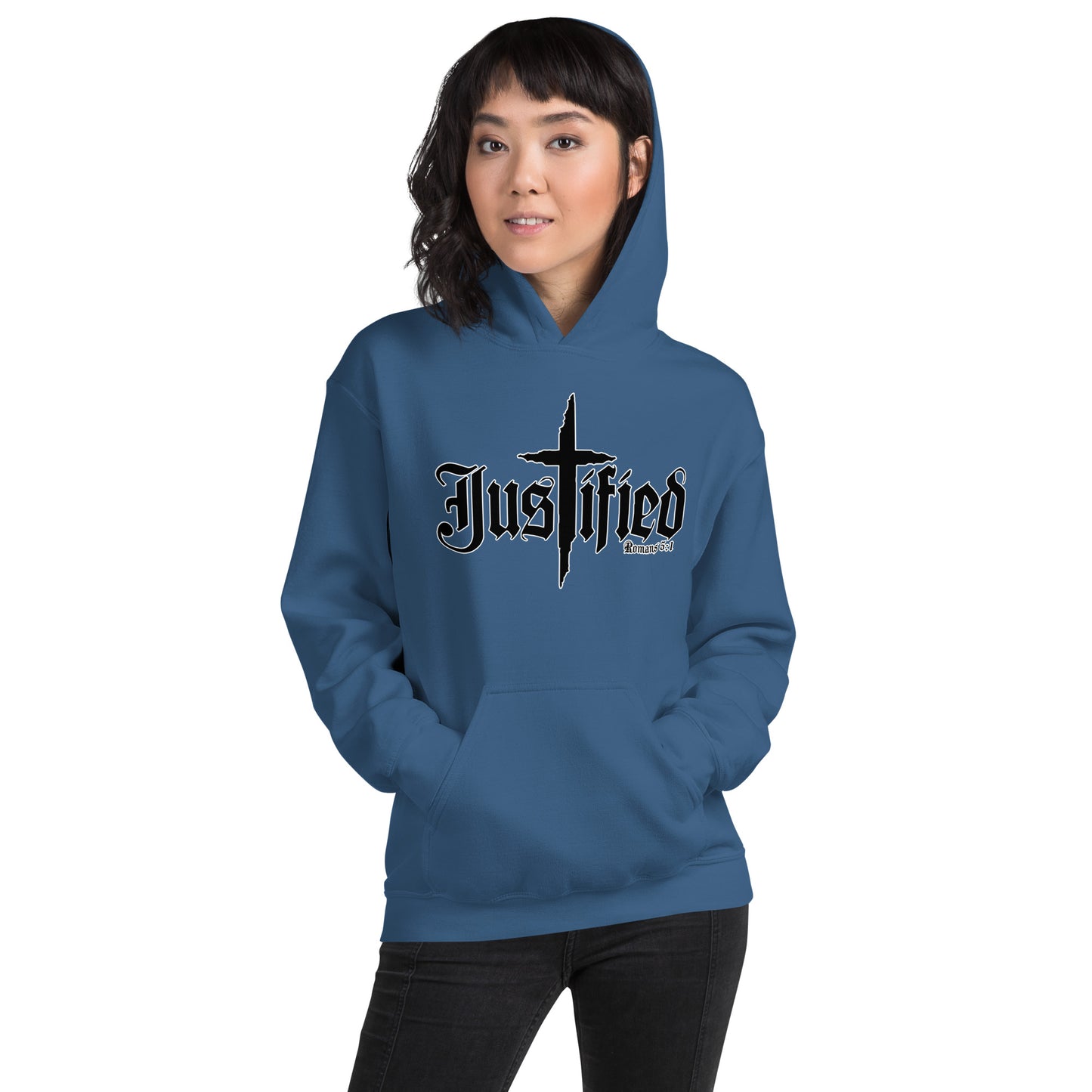 Justified Romans 5:1-Unisex Hoodie