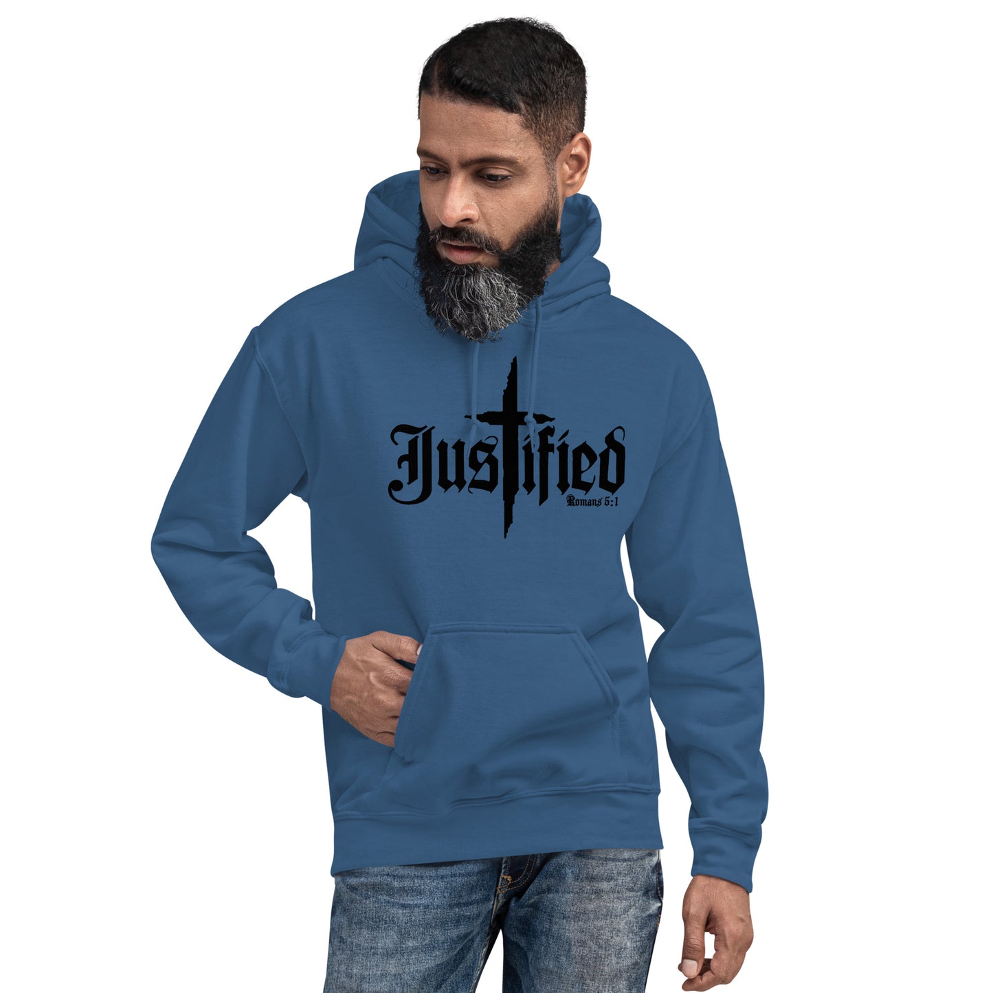 Justified Romans 5:1-Unisex Hoodie