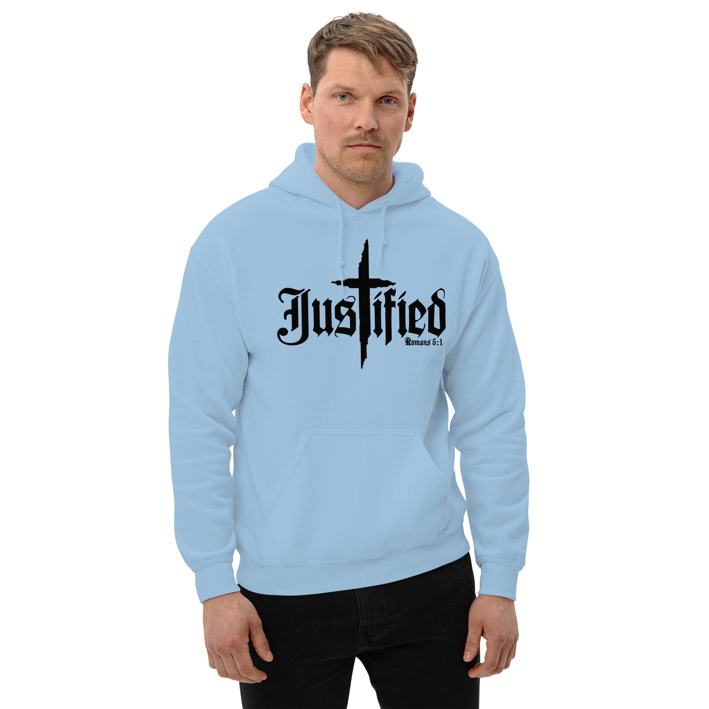 Justified Romans 5:1-Unisex Hoodie