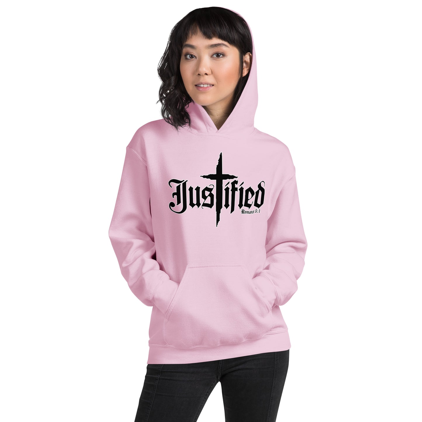 Justified Romans 5:1-Unisex Hoodie