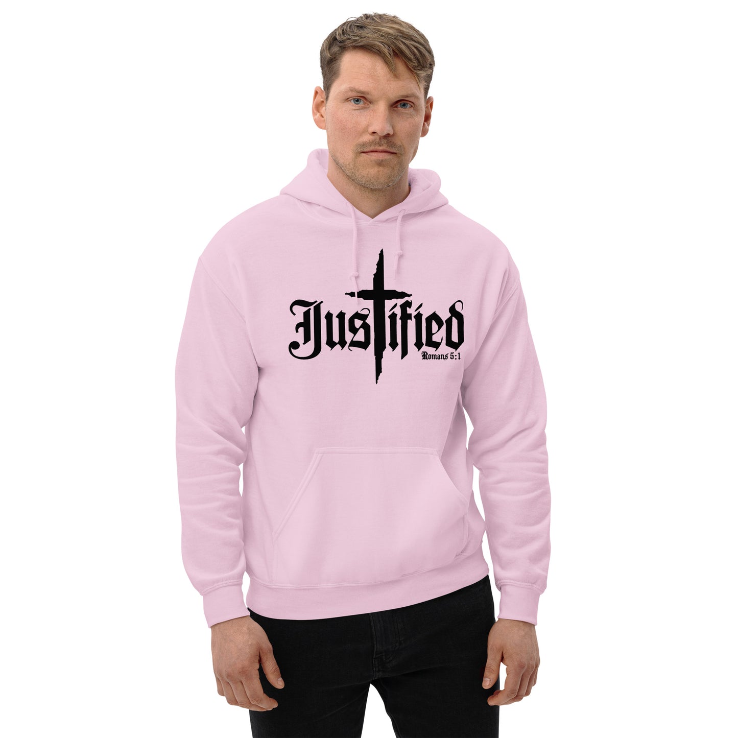 Justified Romans 5:1-Unisex Hoodie