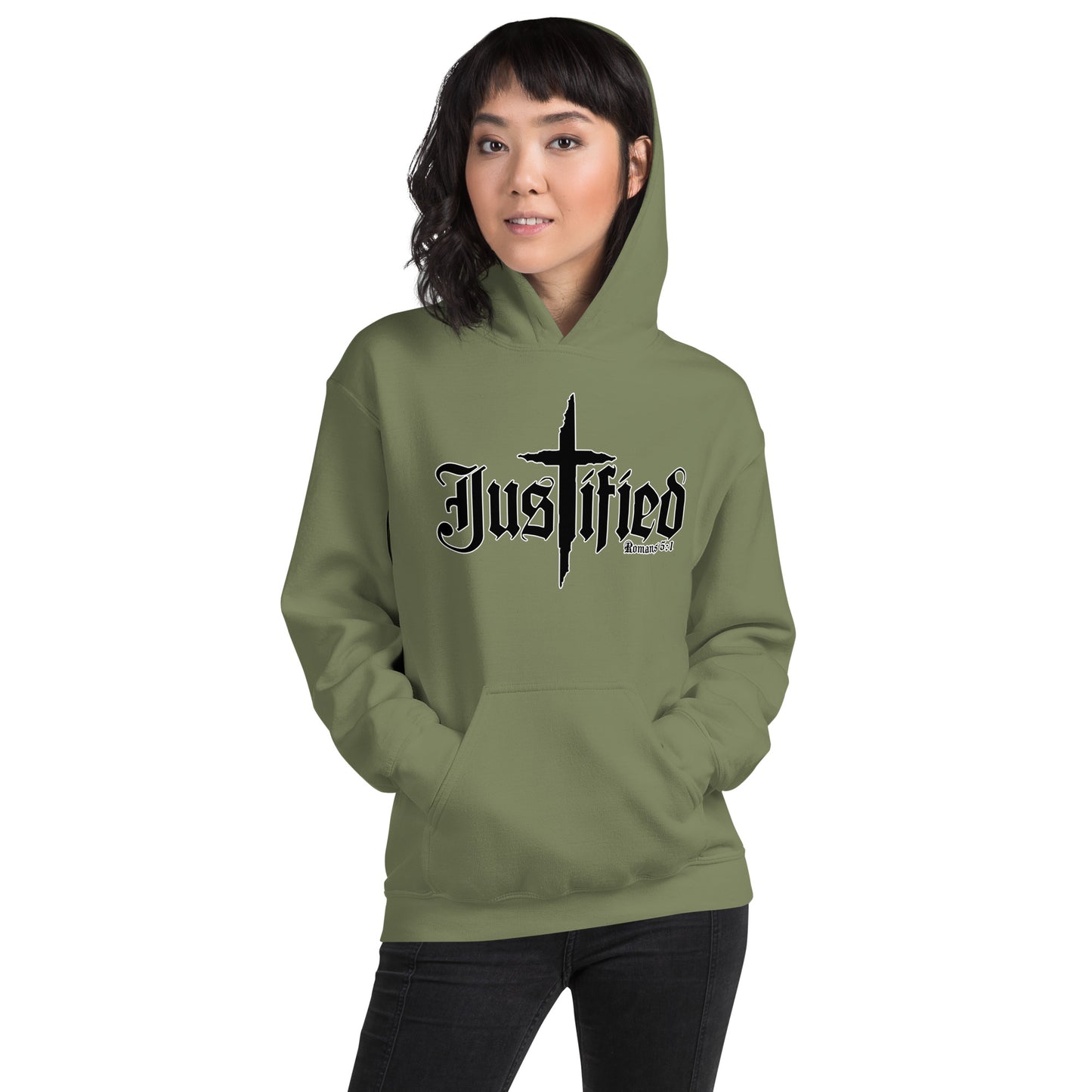 Justified Romans 5:1-Unisex Hoodie