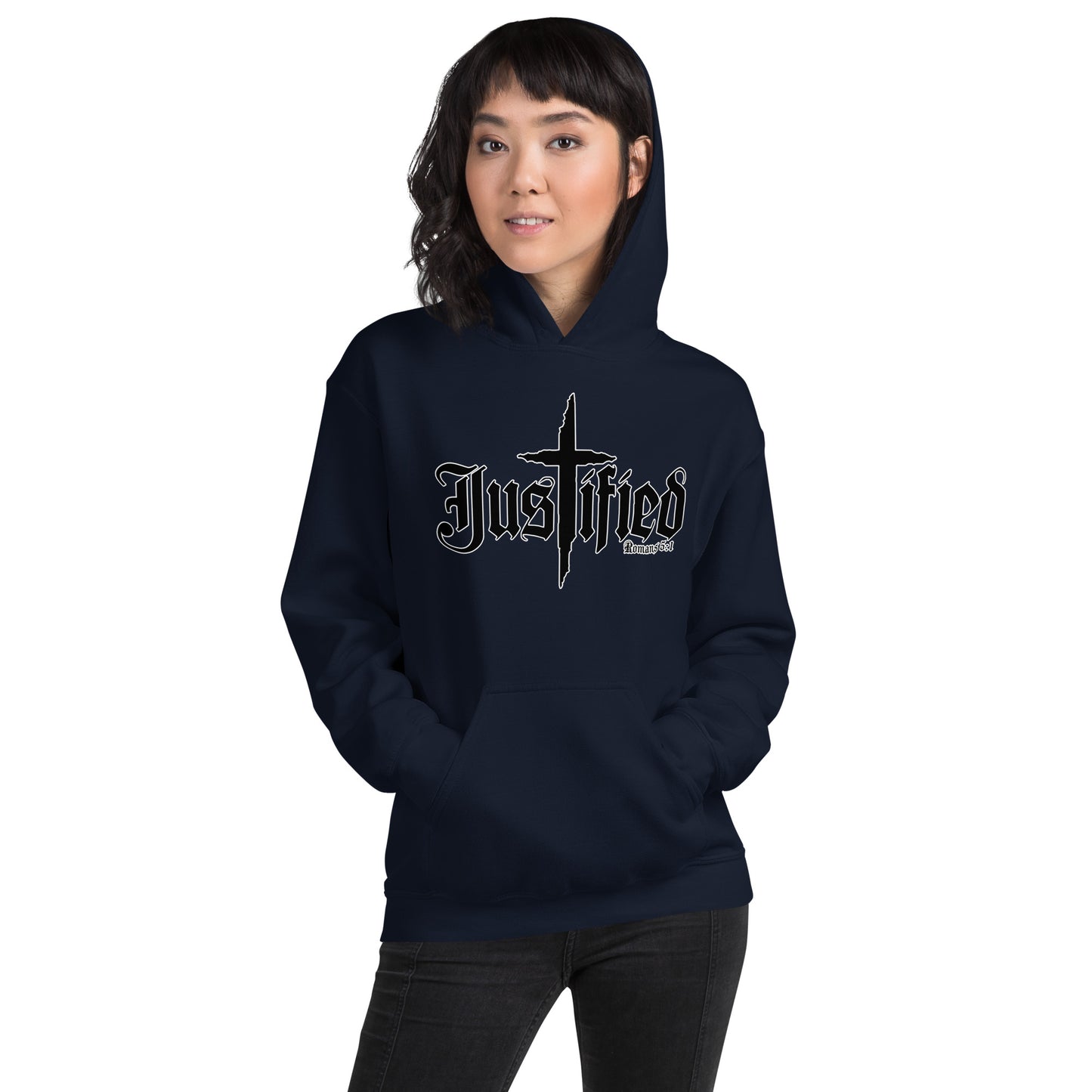 Justified Romans 5:1-Unisex Hoodie