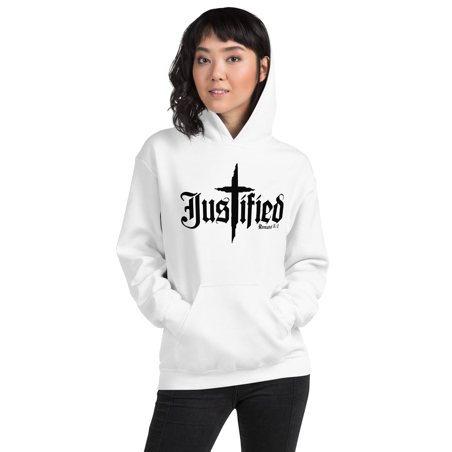 Justified Romans 5:1-Unisex Hoodie